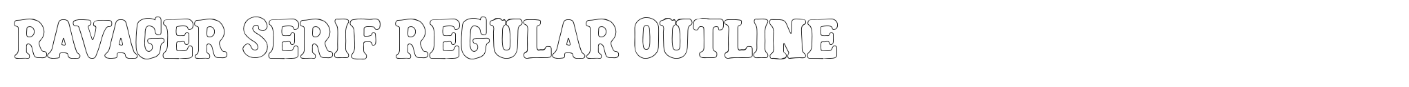Ravager Serif Regular Outline image